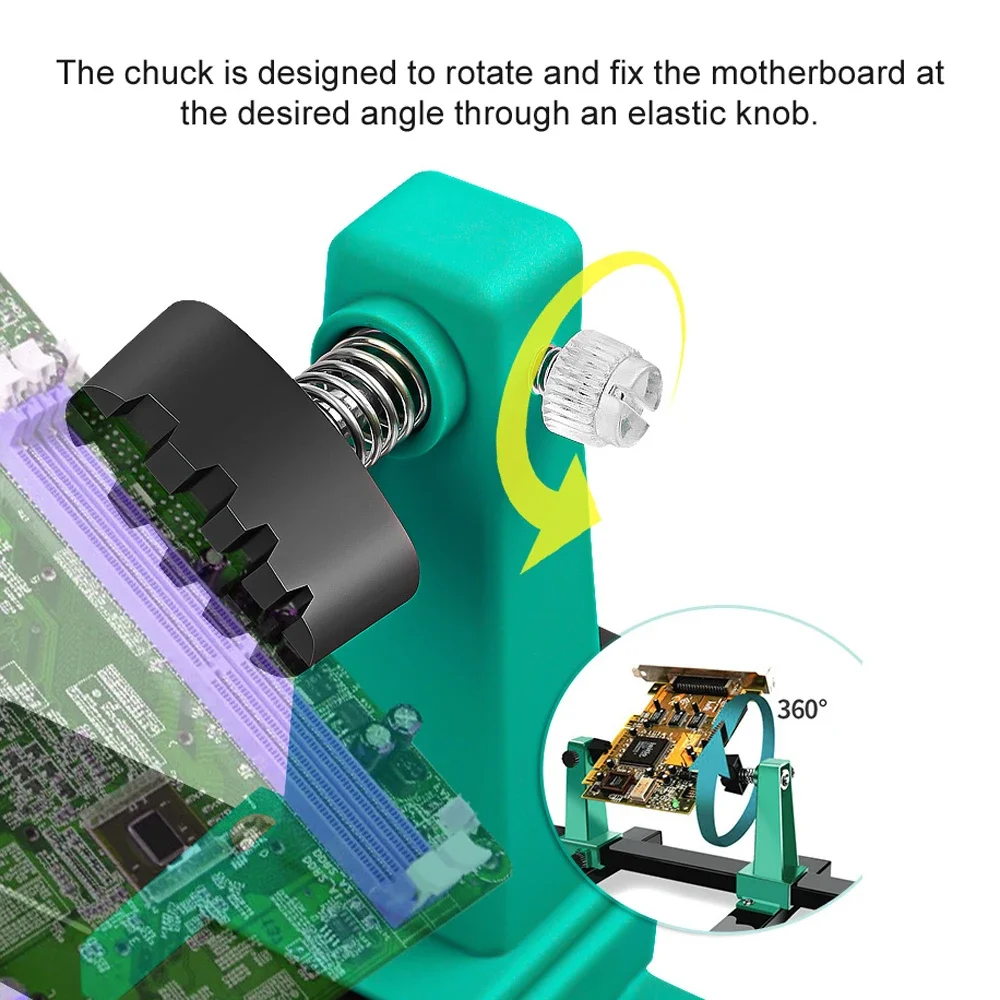 Placa de circuito ajustable para reparación de soldadura, accesorio de desmontaje, soporte de soldadura PCB, soporte de mantenimiento de placa base