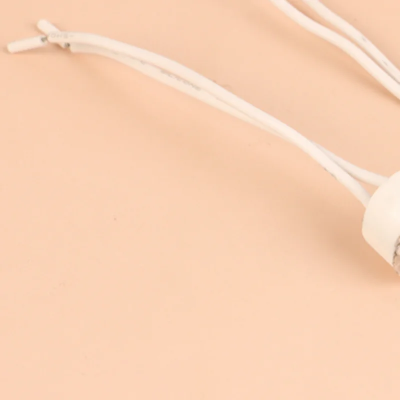 10Pcs MR16 G5.3 Lamp Base Connector Cable Lamp Socket Ceramic Holder MR16 Lamp Fitting Fix Holder 10CM Silicone Cable