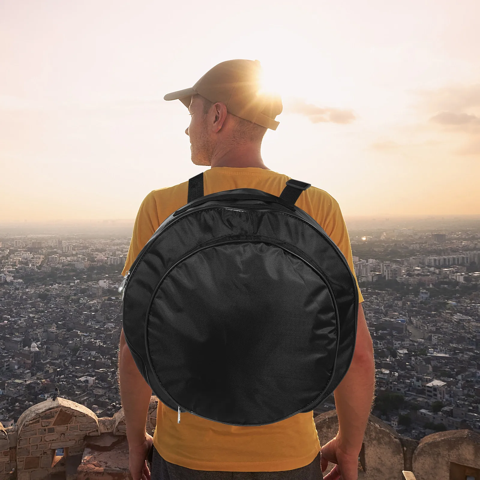 High-Density Oxford Cloth Snare Drum Carry Bag Padded Scratch-Resistant Lightweight Design with Ergonomic Handle and Internal