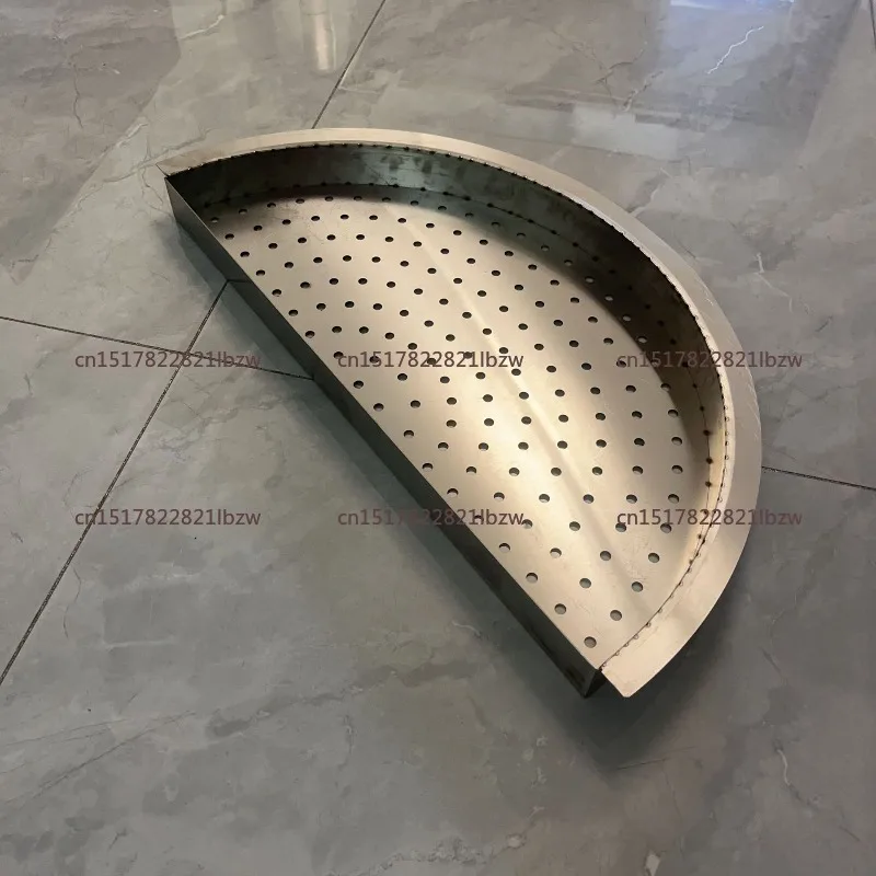 Stainless steel meat drying grate drain rack, semi-round grate, cold meat grate, braised drain display rack, soup bucket grate