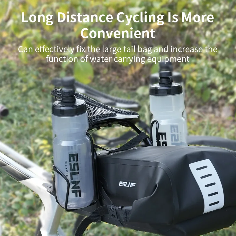 Bike Tail Bag Stability Frame Fixed Frame Riding Big Tail Bag Fixer Double Water Bottle Frame Transfer Seat Anti-Shaking image 5