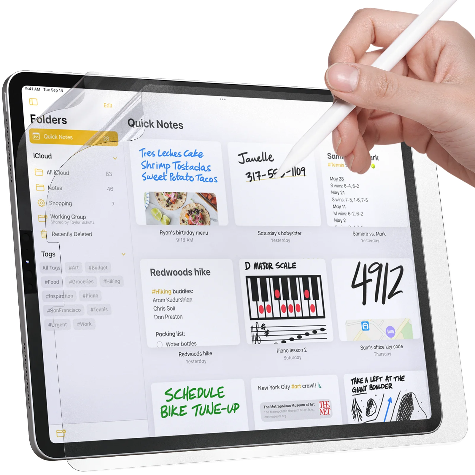 

Защитная пленка Protescreen Paperfeel (2 шт.) для iPad 10-го и 11-го поколений (10,9 дюйма и 11 дюймов), антибликовая, с фильтром синего света