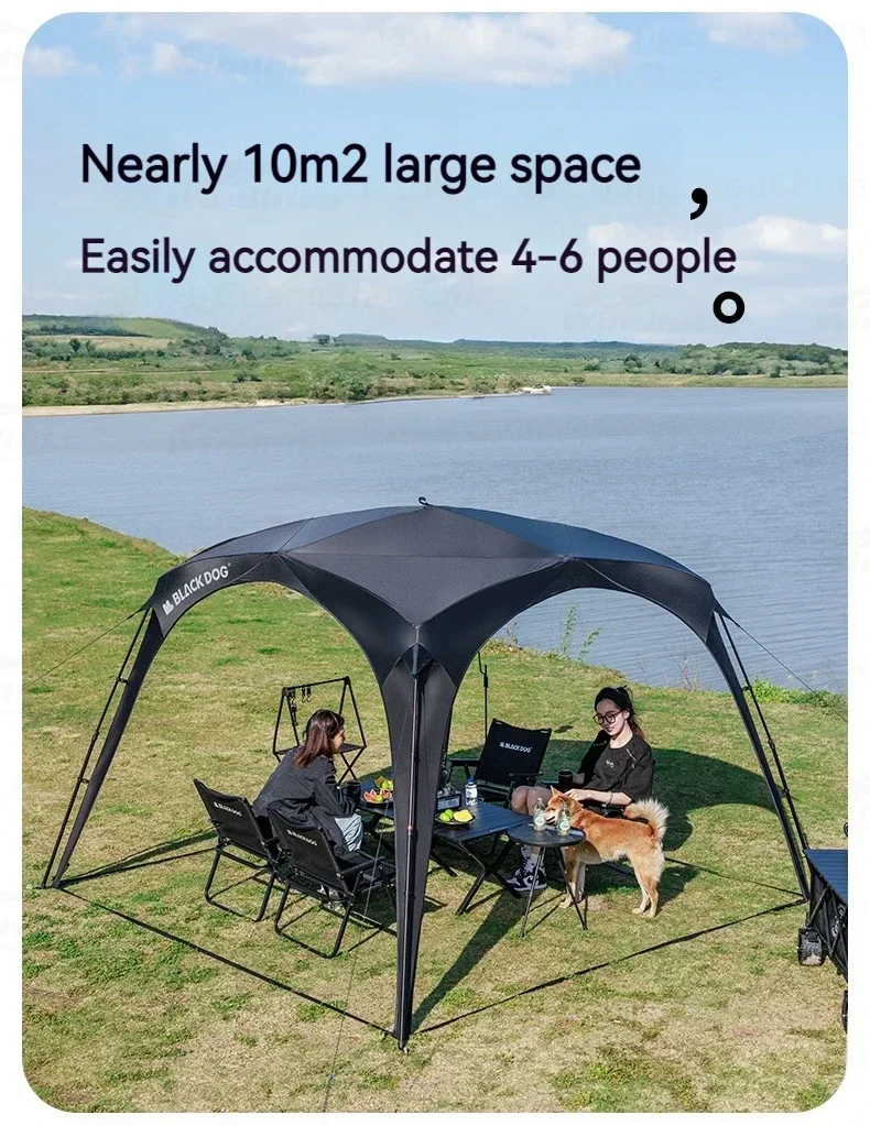 BLACKDOG Self-supporting Design and Companion for Quick Setups in Any Speed Opening Feature Make It The Ideal Weather Condition.
