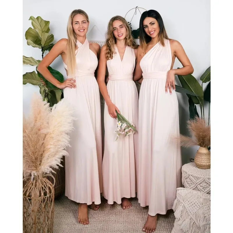 Robe longue à bandes rouge sexy, robe moulante sans manches pour femme pour soirée de demoiselle d'honneur et événements serrés