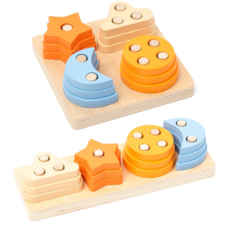 Montessori Wooden Toy for Toddlers: Shape and Color Sorting 6