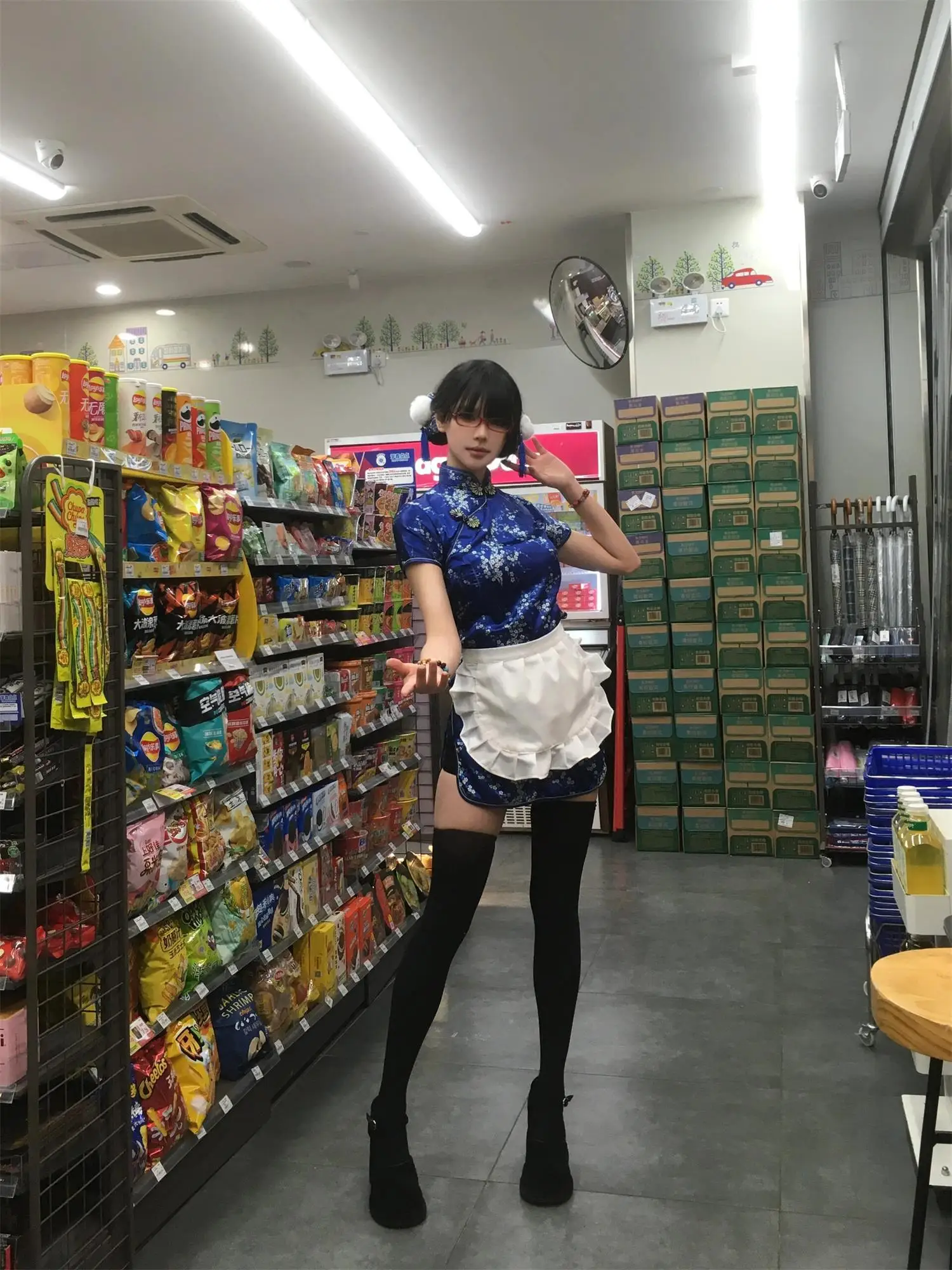 New Chinese Sle  Dr loween Cisas Cosplay orm Soft Girl Maid Skirt ort  Daily Wear