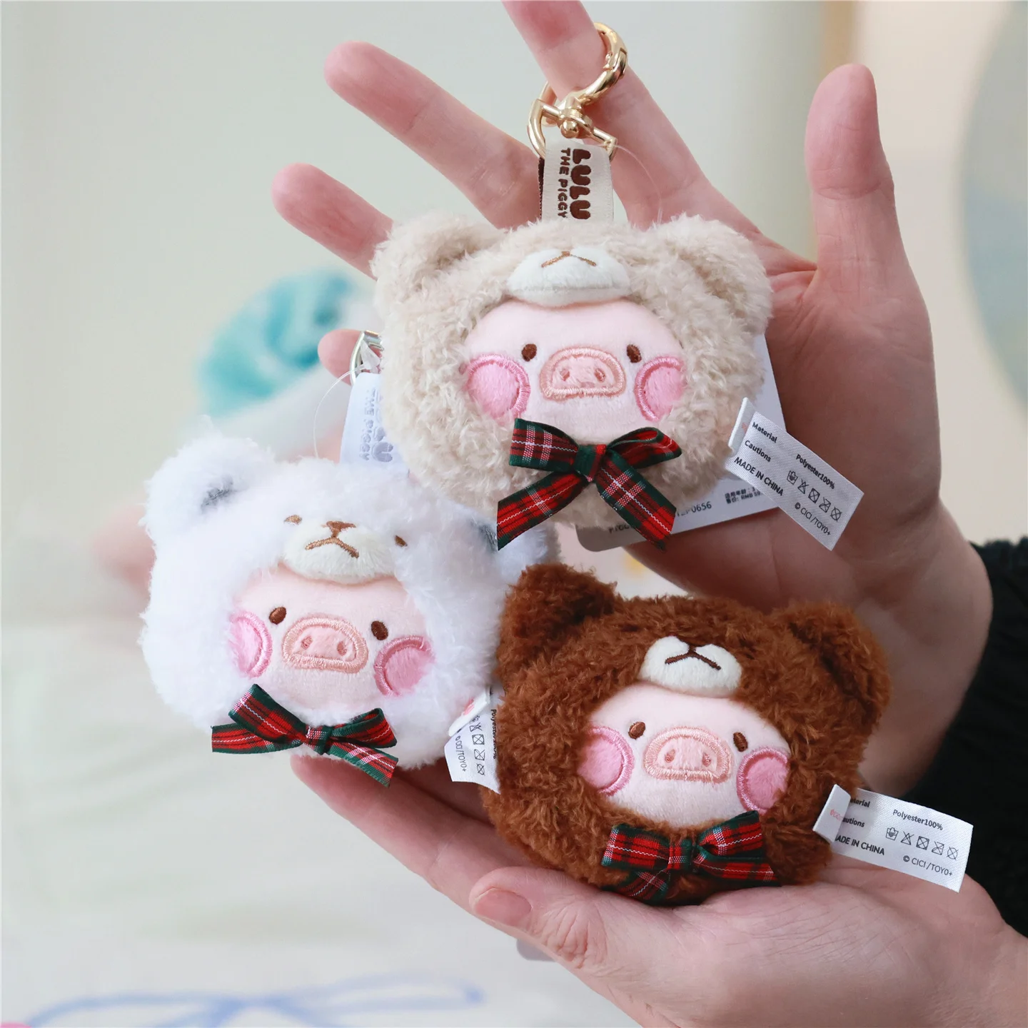 

Lulu Pig Multi-Functional Pendant Creative Plush Pig Cos Bear Limited Edition Keyring Collectible Toy Trendy Gift For All Ages