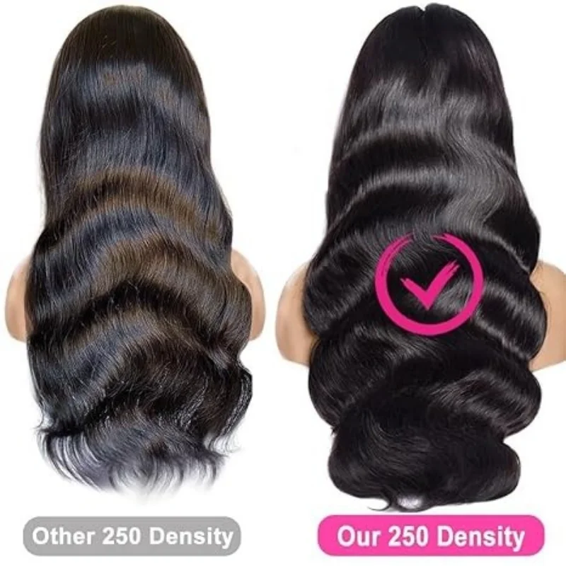 28 40 pollici parrucche naturali dell'onda del corpo 13x6 parrucche del merletto HD capelli umani 250% parrucche brasiliane reali dei capelli umani al 100% ad alta densità per le donne
