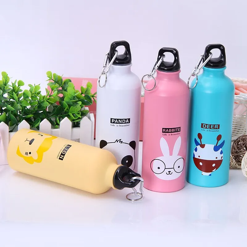 500ml Lovely Animals Creative Gift Outdoor Portable Aluminum Sports Water Bolttle Cycling Camping Hiking School Water Bottle