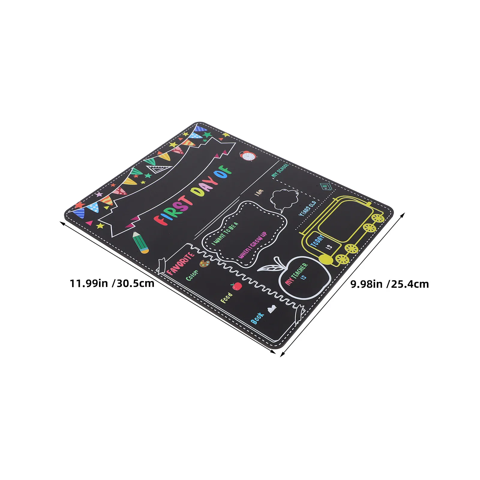 2 Pcs Elementary Supplies Prop Board Chalkboard Sign Double Sided Back to School Black Signs
