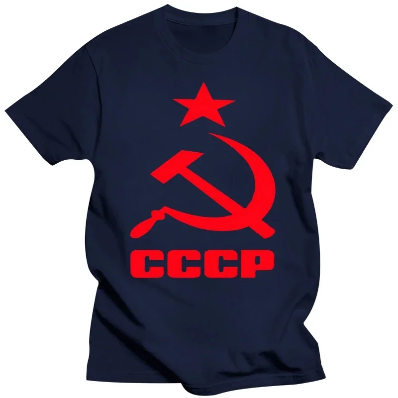 Yaz erkek tişört CCCP rus sscb sovyetler birliği kısa kollu moskova rusya rahat pamuk erkek tişört + şort  anime tshirt