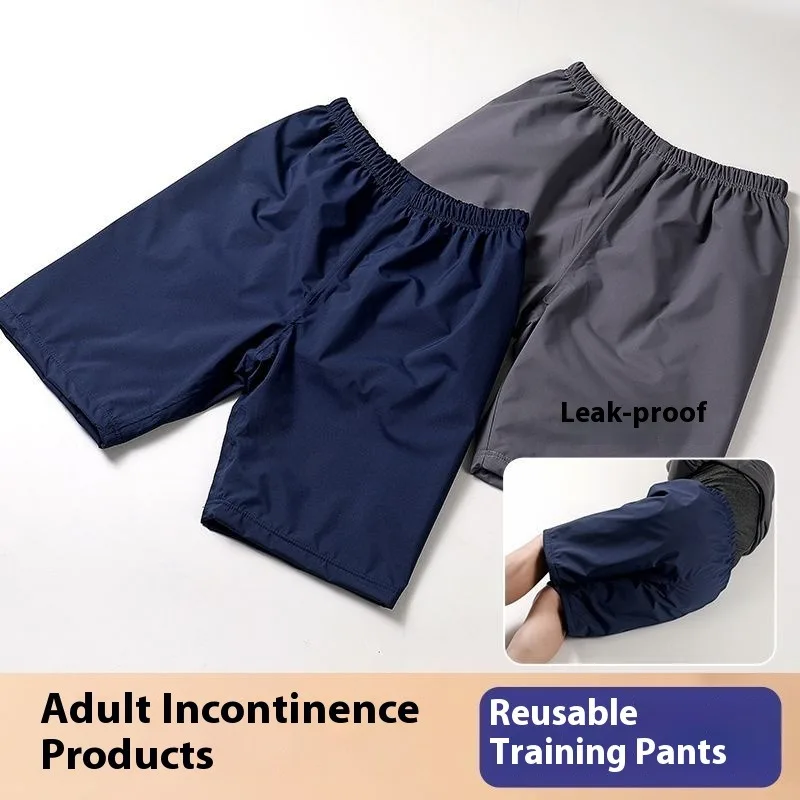 Ropa interior lavable y reutilizable para incontinencia, pantalones cortos para adultos y ancianos, impermeables, a prueba de fugas, pantalones con almohadilla para cama, Control de vejiga, comodidad nocturna