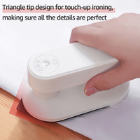Portable Mini Electric Iron Cordless Rechargeable Dry Iron Wrinkle Remover Touch-Up Ironing for Home Business Trip Travel