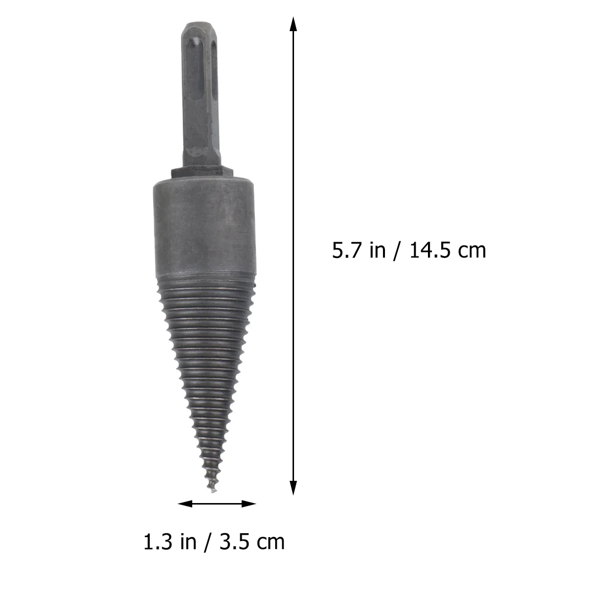Wood Splitting Drill Bit Heavy Duty Steel Forging One-Piece High Hardness Anti-Slip Groove For Hammer Drill Electric Wood