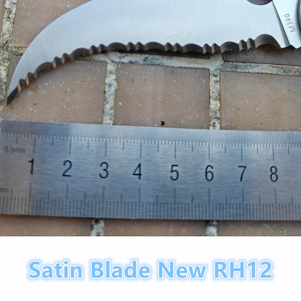 JUFULE RH12 2.0 100% M390 شفرة التيتانيوم مقبض النحاس غسالات التكتيكية جيب بقاء مخيم هانت في الهواء الطلق EDC أداة سكين للفرد #4