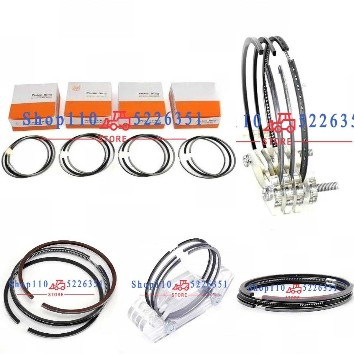 

JX493 Piston Rings For 4 Cylinders Engine 93*2+2+4