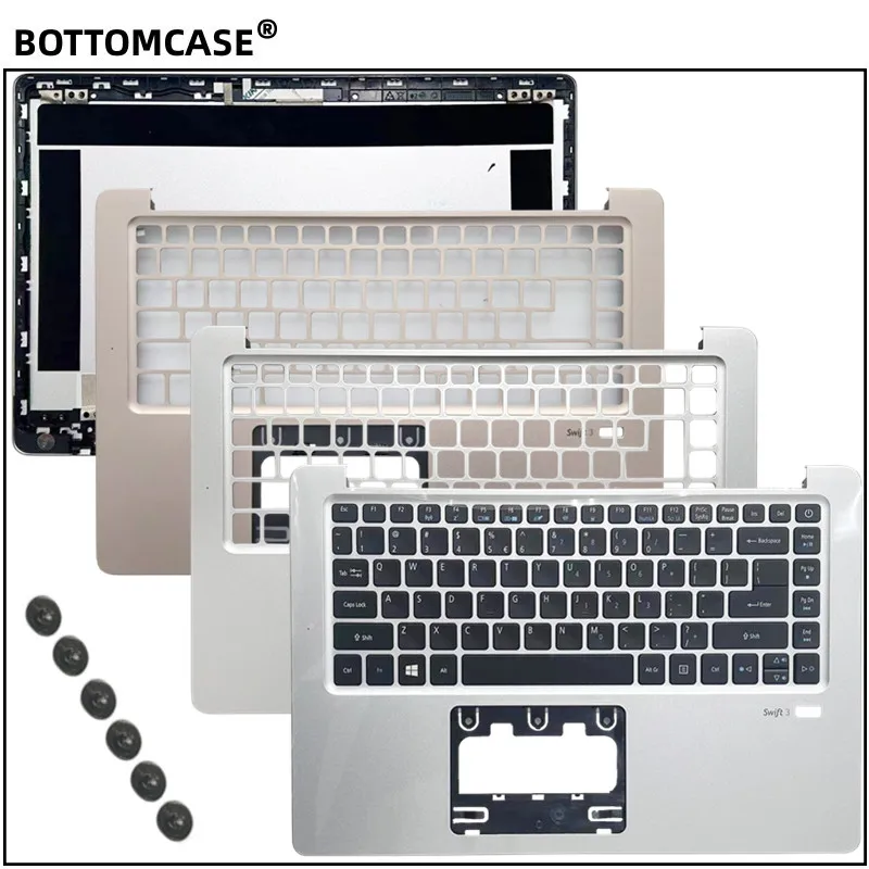 

New For BOTTOMCASE® Swift3 SF314-51 N16P5 X349 TMX349 Laptop LCD Back Cover /Palmrest cover/Palmrest with keyboard