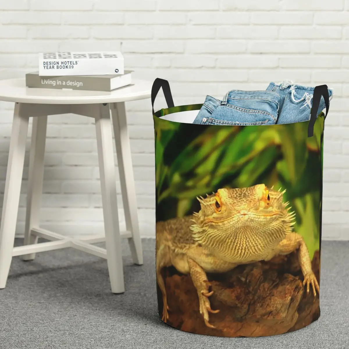 التنين الملتحي سلال الغسيل القابلة للطي الملابس القذرة اللعب أشتات سلة التخزين حقيبة كبيرة مقاومة للماء للأطفال المنزل