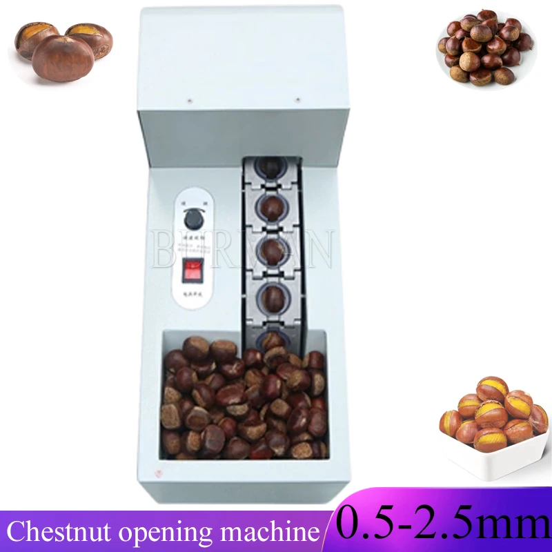 

Commercial Chestnut Opening Machine Fully Automatic Single Chain Plate Incision Chestnut Notch Small Electric Cut Equipment