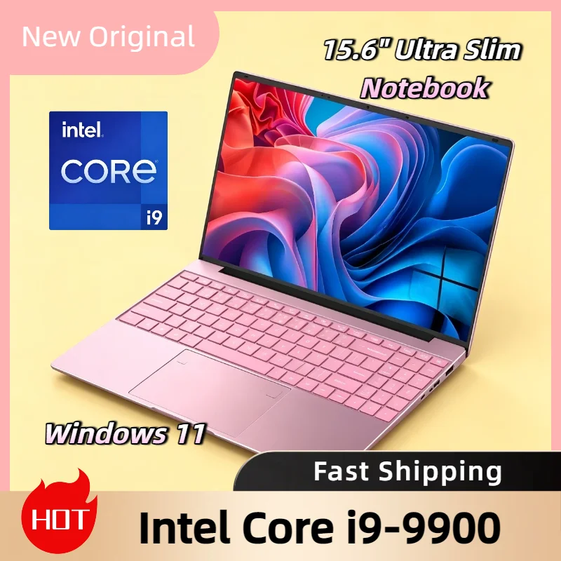 HOT Windows 11 15.6 Inch Ultra Slim Laptop Intel Core i9 9900 32GB