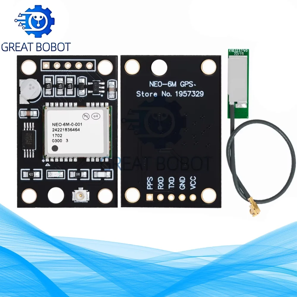 GY-NEO6MV2 NEO-6M High Sensitivity GPS Module with Antenna
