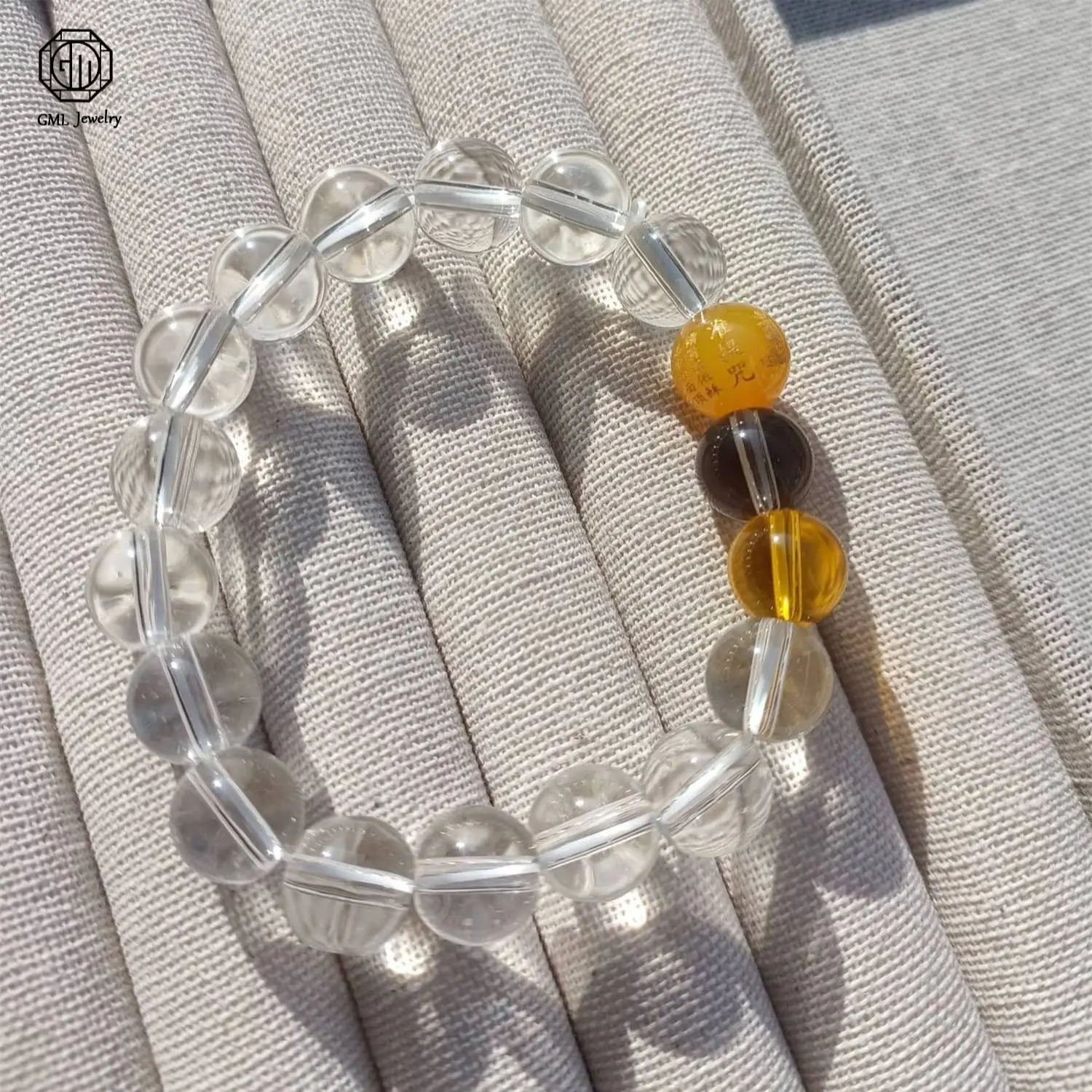 

Natural Crystal White Red Agate Multi Earth Rainbow Seven Clouds Nine Purple Fire Lucky Plaque Bracelet Unisex