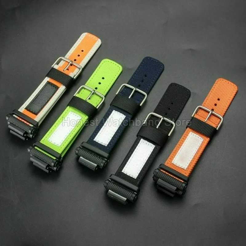 Abrasion‑proof Air‑permeable Weave Canvas Watchband for Casio G‑SHOCK 5637 GA‑900 GA‑900TS Premium Bracelet Dedicated Interface
