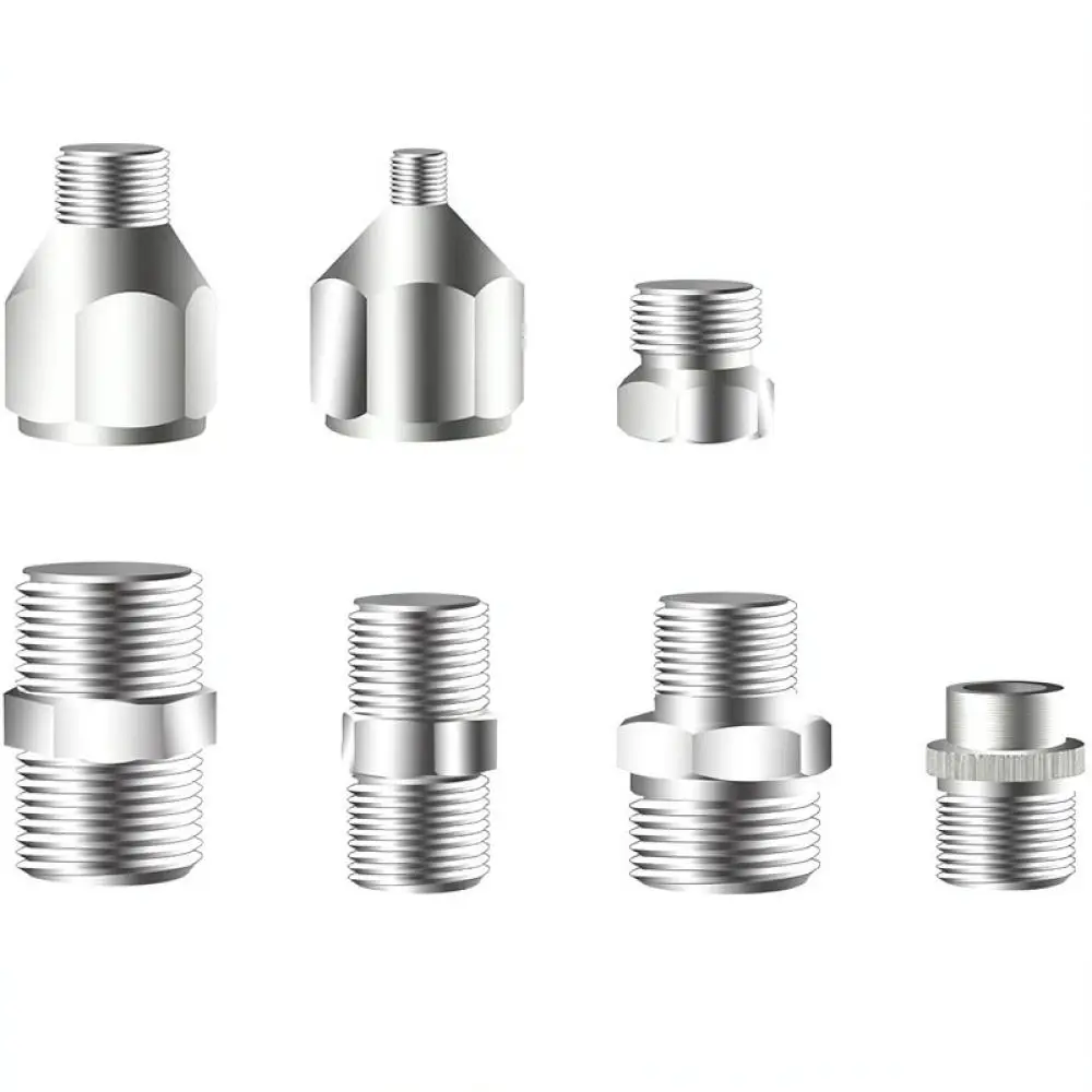 Airbrush Compressor Adapter Set For Spray Applicator Fittings Connector Coupling Pneumatic Tool Hose Connection Kit