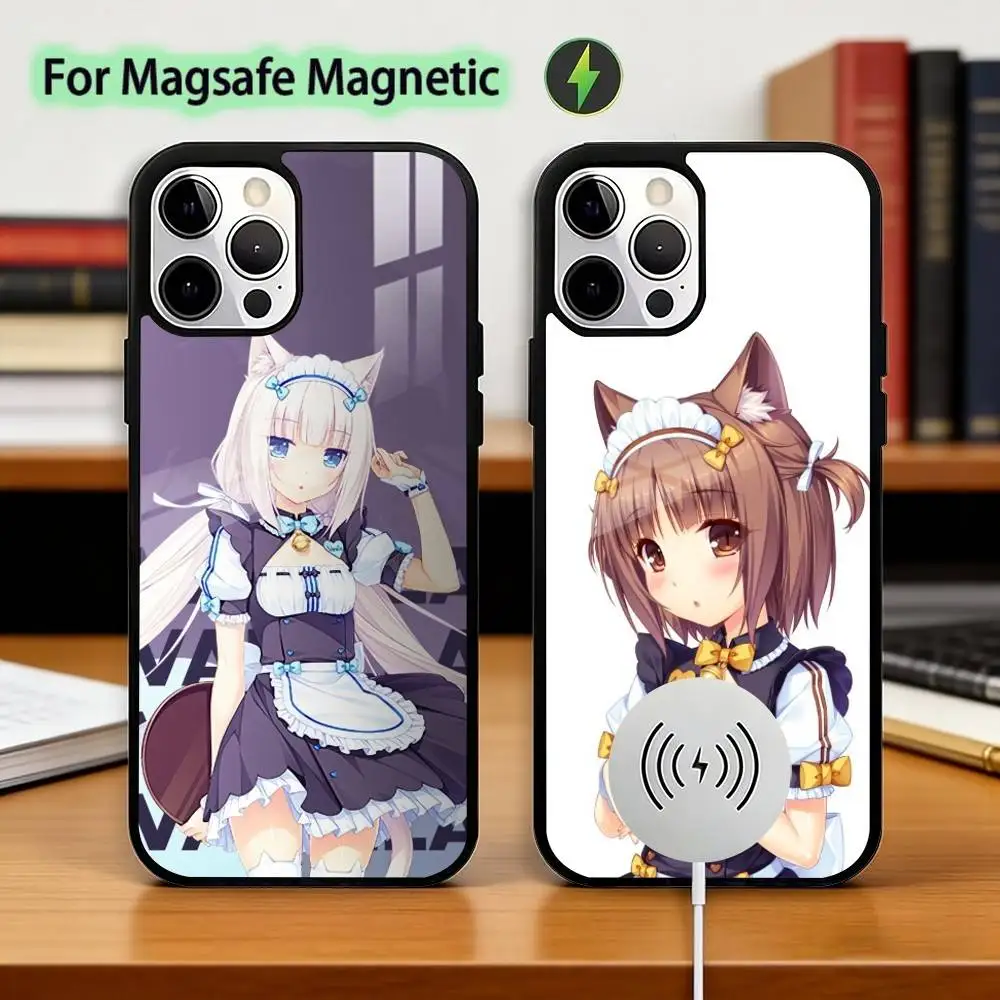 

N-Nekopara G-Game Phone Case For iPhone17,16,15,14,13,12,11 Plus,Pro Magnetic with Magsafe Wireless Charging