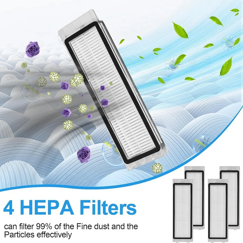 Accesorios para Roborock Q Revo, piezas de repuesto para Robot aspirador, cepillo lateral principal, filtro Hepa, mopa, bolsas de polvo de tela