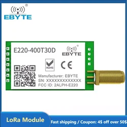 LoRa LLCC68 433MHz Wireless Module 470MHz 30dBm Long Range 10km RSSI EBYTE E220-400T30D SMA-K DIP UART Transmitter Receiver