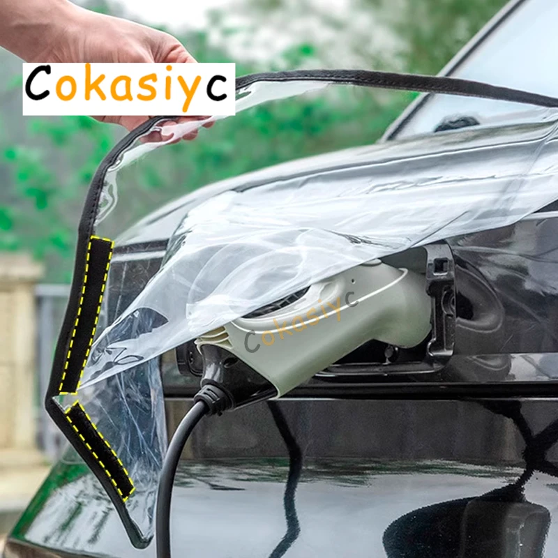 For Leapmotor C10 Car Charging Port Rain Cover Rainproof Dustproof EV Charger Guns Cover Snow Protection Electric  Accessaries