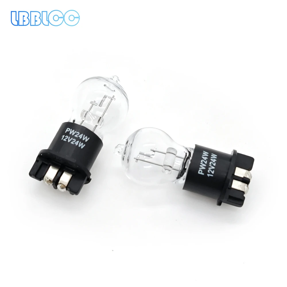 2Pcs 12V/24W PW24W Halogen Lamp For Audi A4 VW CC Golf MK7 BMW F30 3 Series Skoda Yeti Daytime Running Lights DRL DHO Warm White