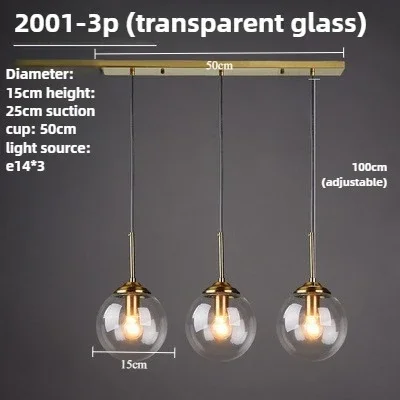 Moderne glazen hanglamp E27 helder amber stenen kroonluchter Nordic Home Decor verlichting voor woonkamer snoer hanglampen