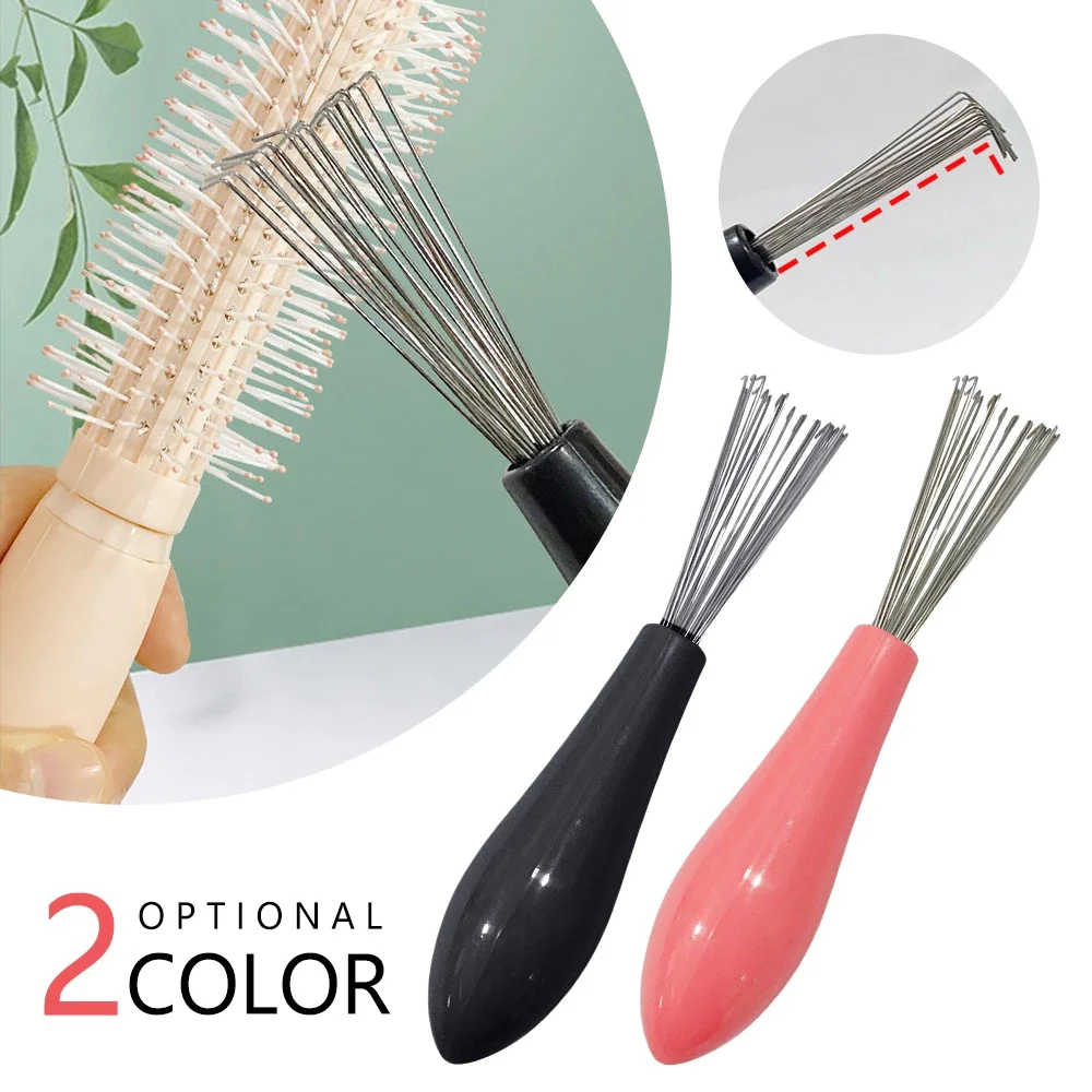 Comb Hair Brush Cleaner Plastic Handle Cleaning Brush Remover Embedded Beauty Tools Cleaning Products Cleaning Supplies