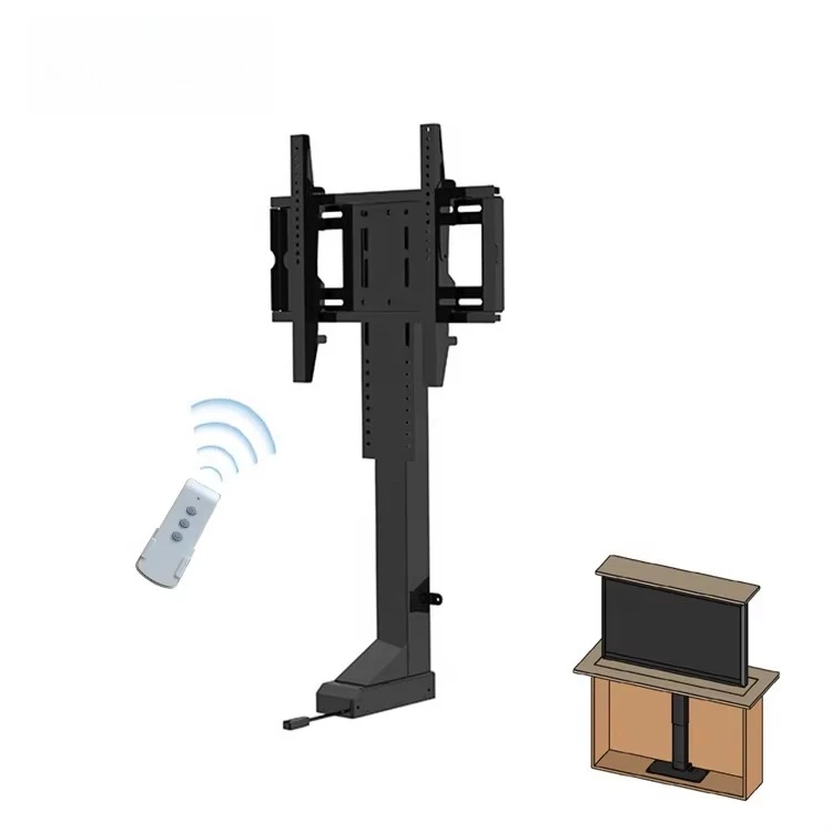 

Modern Elegant Intelligent Lift System For TV Popular Electric Motor With Lift-Up Down Feature Modern Design TV Mounts & Carts