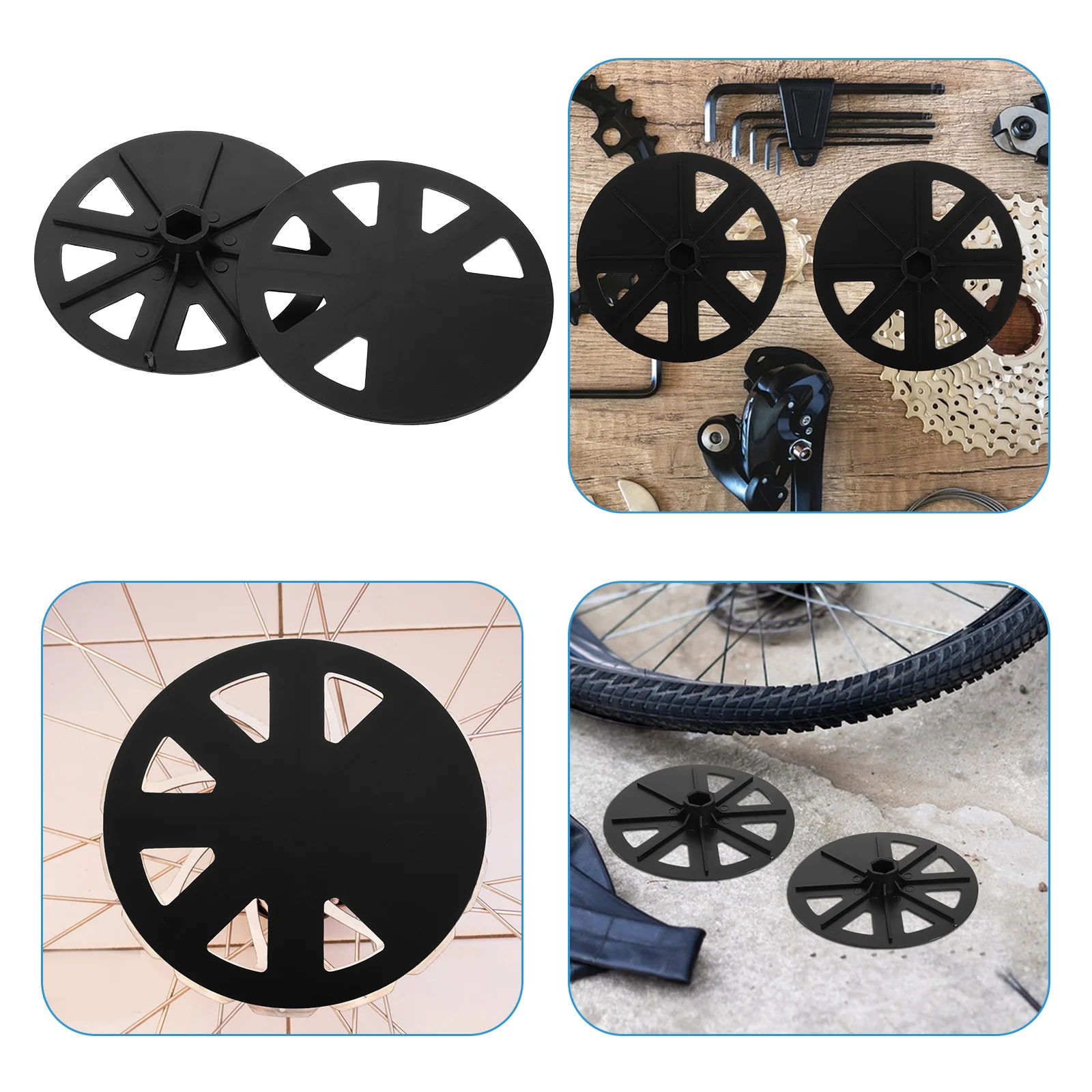 

20 PCS Bicycle Protection Sheet Bike Spoke Protector Wheels Covers Protective Safety Mask Flywheel