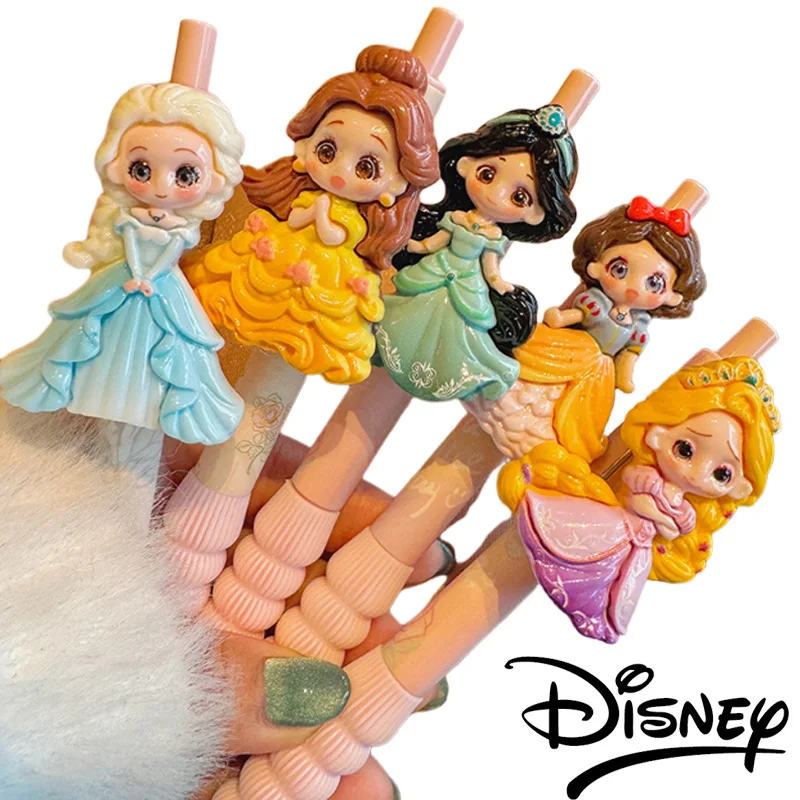 

Disney Elsa Gel Pen Ballpoint Pen Black Ink 0.5mm Student Press Signature Pens Writing Stationery Cute Office School Supplies