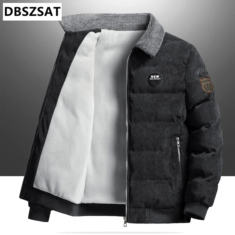 2023  Winter Men Jacket Fashion Men Thermal Parkas Coats Man Thick Warm Windbreaker PU Leather Patchwork Jackets Clothing 8XL