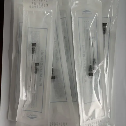 Imagen 2 del producto Micro cánula médica estéril, aguja fina 21G 22G 23G 25G 27G 38mm 50mm 70mm, cánula roma para rellenos dérmicos