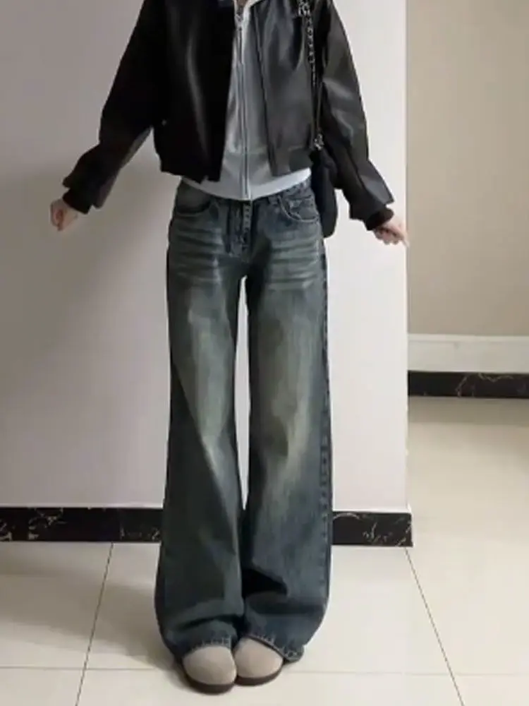 

Women'S High-Waisted Jeans Office Work Business Formal Female Denim Fashion Comfortable Elegant Chic Basic Simple Necessary