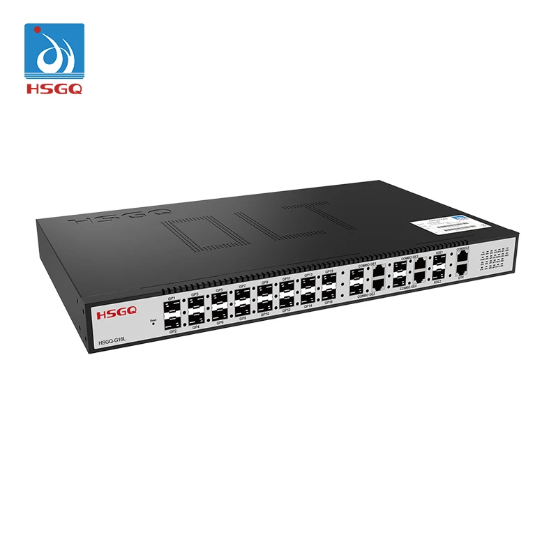 HSGQ-G16L Fiber Optic 16 Ports Olt Gpon Olts Optical Line Terminal Compatible With GPON XPON ONU