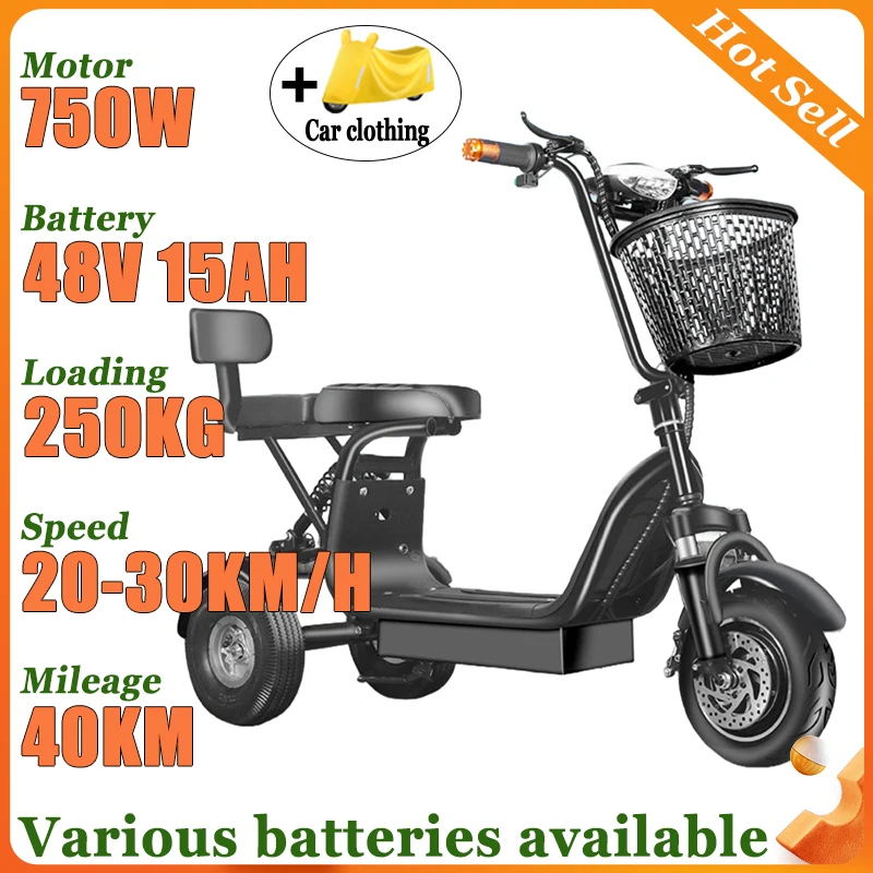 New Electric Tricycle Household Small Mini Electric Bicycle Pick Up And Drop Off Children Elderly Adult Lightweight Electric Car