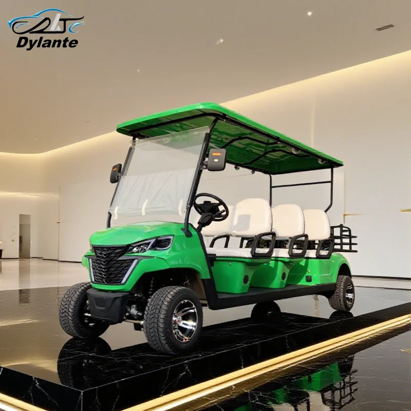 New Chinese Small Electric Off-Road Vehicle Adult Car Classic Control 48V/60V 4 6 8 Seater Four-Wheel Sightseeing Car Golf Cart