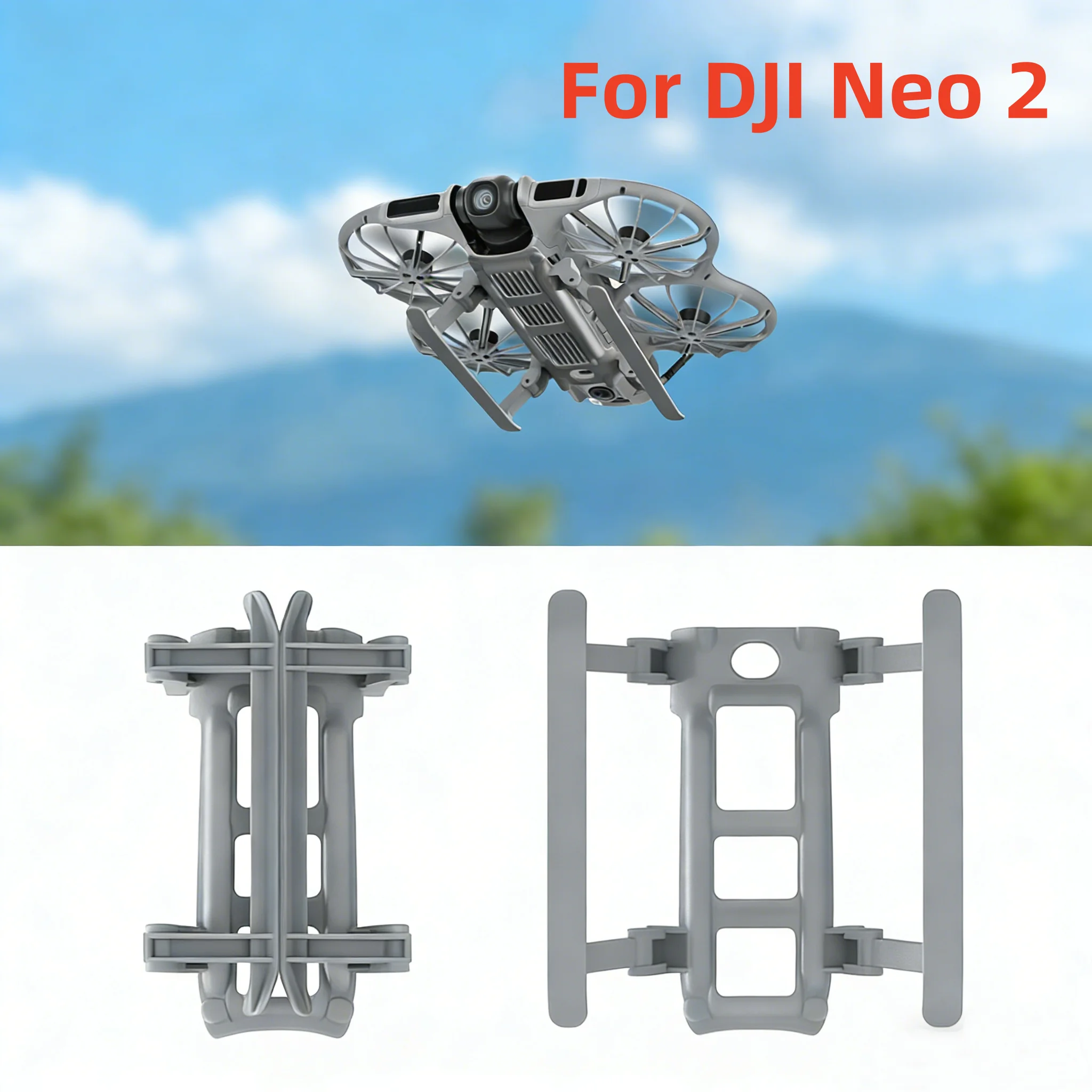 Landegestell für DJI Neo 2 Drohnen-Zubehör Faltbare Verlängerte Landefüße Kit Schnellverschluss Drohnenschutz Verlängerte Füße