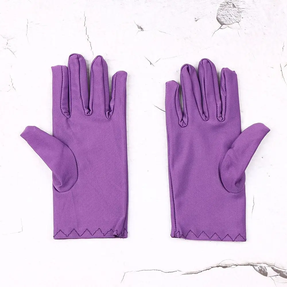 Очаровательные эластичные перчатки для выпускного вечера, атласные перчатки для свадьбы