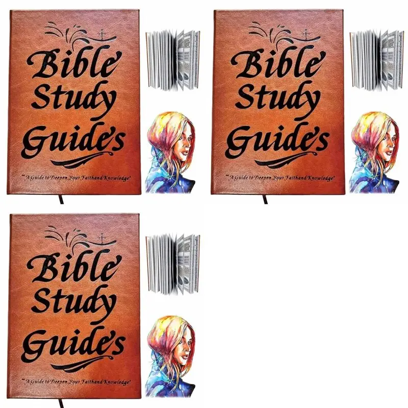 

【ORNAMENT】3X 66-Page Bible Study Guide Daily Devotional Journal Bible Study Plan For Women Scripture Quotes Religious Notebook
