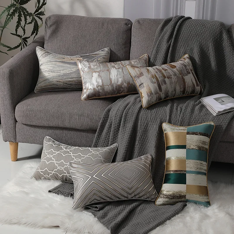 2-piece of High-precision Jacquard Waist Pillowcase Luxury Home Decor Cushion Cover 30x50cm for Sofa Pillow Covers Decorative