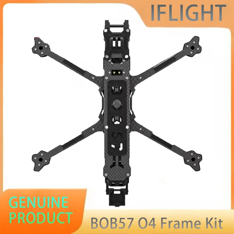 

IFlight BOB57 O4 Frame Kit with 6mm Arm for 5-inch and 7-inch Drones for Both Cinematic and Freestyle Flights FPV Parts