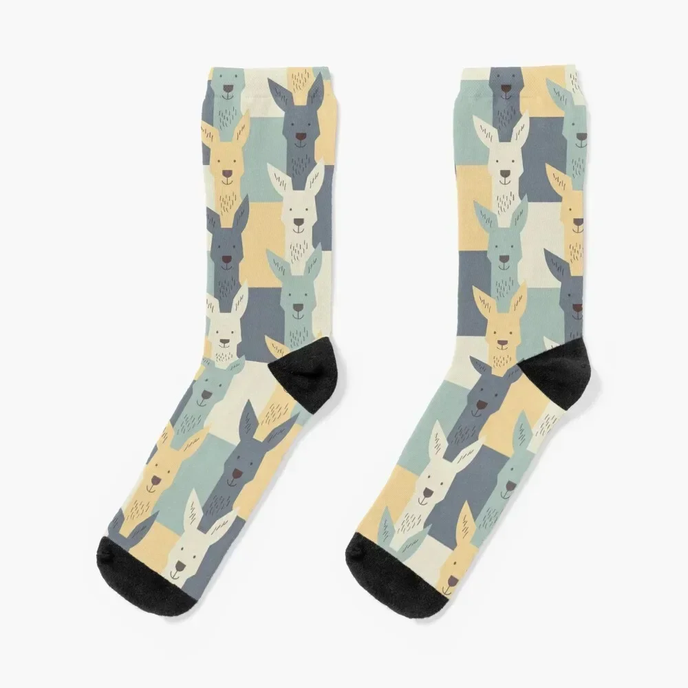 

Kangaroos Socks hockey football Run Socks Men's Women's